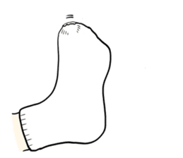 Socks with holes sticker #5818449