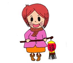 Girl's Fastival Life sticker #5818947