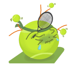 Let's play tennis!...Tennis is my life. sticker #5819371