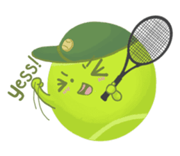 Let's play tennis!...Tennis is my life. sticker #5819378