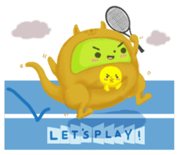 Let's play tennis!...Tennis is my life. sticker #5819398