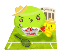 Let's play tennis!...Tennis is my life. sticker #5819400
