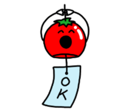 Summer, summer and wind bell sticker #5819770