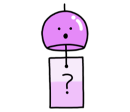 Summer, summer and wind bell sticker #5819772