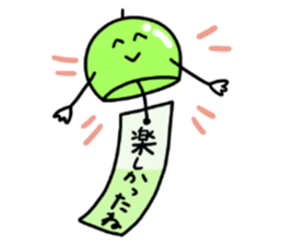 Summer, summer and wind bell sticker #5819782