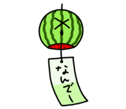 Summer, summer and wind bell sticker #5819803