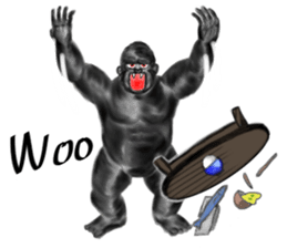 Gorilla-Sticker2 sticker #5819843