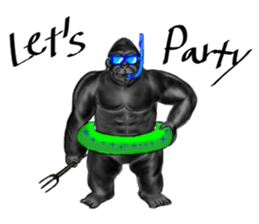 Gorilla-Sticker2 sticker #5819844