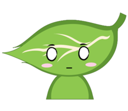 Q leaf sticker #5820299