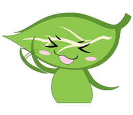 Q leaf sticker #5820302