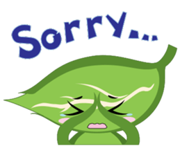 Q leaf sticker #5820306