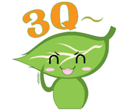 Q leaf sticker #5820307