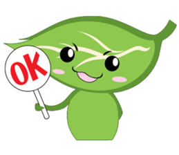 Q leaf sticker #5820308