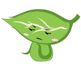 Q leaf sticker #5820310