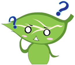 Q leaf sticker #5820312