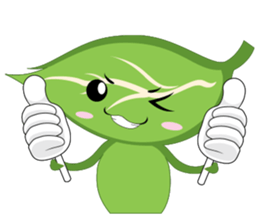 Q leaf sticker #5820315