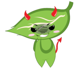 Q leaf sticker #5820320