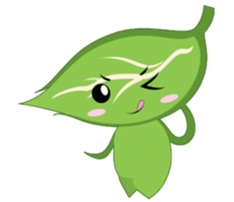 Q leaf sticker #5820321