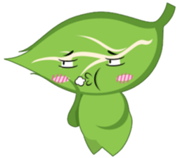 Q leaf sticker #5820322
