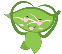 Q leaf sticker #5820323