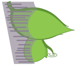 Q leaf sticker #5820324