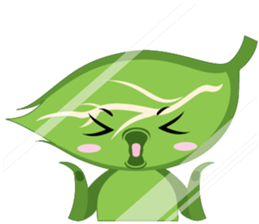 Q leaf sticker #5820331