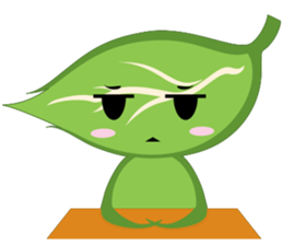 Q leaf sticker #5820332