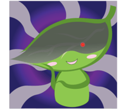 Q leaf sticker #5820333