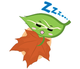 Q leaf sticker #5820334