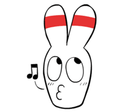 Bowling pin rabbit sticker #5820419