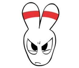 Bowling pin rabbit sticker #5820425