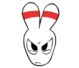Bowling pin rabbit sticker #5820425