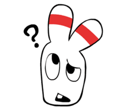 Bowling pin rabbit sticker #5820426