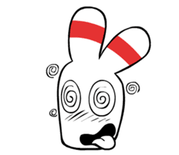 Bowling pin rabbit sticker #5820427