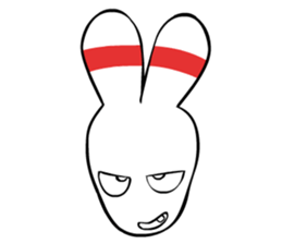 Bowling pin rabbit sticker #5820428