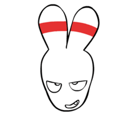 Bowling pin rabbit sticker #5820428