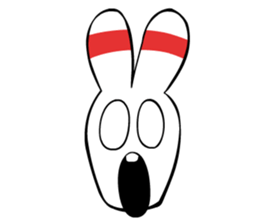 Bowling pin rabbit sticker #5820429