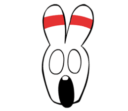 Bowling pin rabbit sticker #5820429