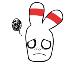 Bowling pin rabbit sticker #5820431