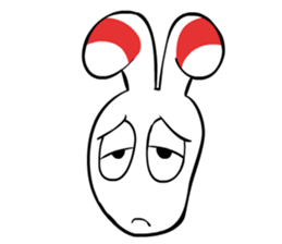 Bowling pin rabbit sticker #5820433