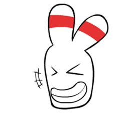 Bowling pin rabbit sticker #5820435