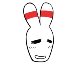 Bowling pin rabbit sticker #5820436