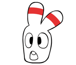 Bowling pin rabbit sticker #5820438