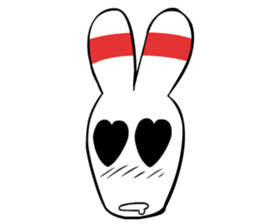Bowling pin rabbit sticker #5820440