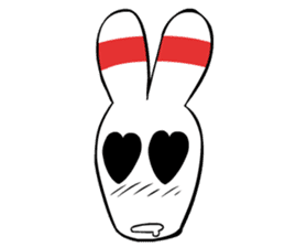 Bowling pin rabbit sticker #5820440