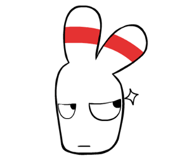 Bowling pin rabbit sticker #5820449