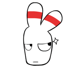 Bowling pin rabbit sticker #5820449