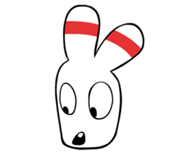 Bowling pin rabbit sticker #5820455