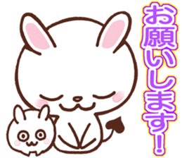 Kind words of the devil rabbit sticker #5820610