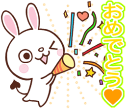 Kind words of the devil rabbit sticker #5820612